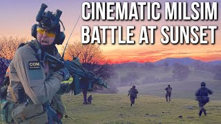 Cinematic Milsim Battle at Sunset with 500 Players  Milsim West Kharkiv Pocket LCT TK104 [upl. by Nileve]