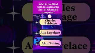 First mechanical Computer  Inventor Invention  Alan Turing  Ada Lovelace  Charles Babbage  MCQ [upl. by Oiciruam]