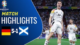 Germany vs Scotland  51  Highlights  EURO 2024 [upl. by Yk284]