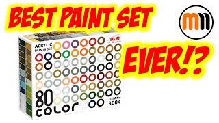 Is this the best paint set EVER Indepth review of ICMs full 80colour set [upl. by Laamaj]