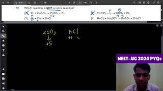 Which reaction is NOT a redox reaction1 Zn  CuSO4 → ZnSO4  Cu 2 2KClO3  I2 → 2KIO3  Cl23 [upl. by Otrebire633]