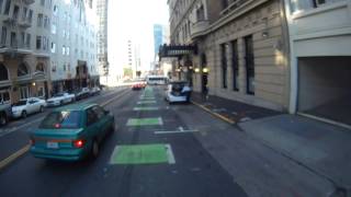 Motorcycle thinks its a bicycle rides in bike lane almost hits cyclist [upl. by Alyar]