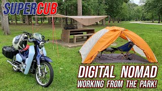 2019 Honda Super Cub C125  Digital Nomad  Riding in a Thunderstorm [upl. by Heintz204]