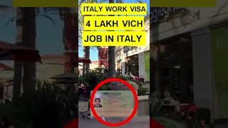 4 LACK MA WORK VISA amp 2024 ITALY WORK VISA  JOB IN ITALY [upl. by Emily]