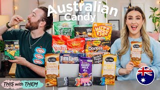 British Siblings Try Australian Candy  This With Them [upl. by Aber]