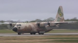 Israeli Air Force  Lockheed C130E Hercules Takeoff [upl. by Atsejam]