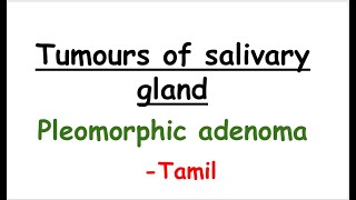 pleomorphic adenoma oral pathology tamil [upl. by Brig]