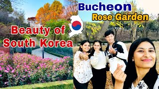 Explore the Beauty of Bucheon Rose Garden in Seoul South Korea  Bhawana Pokhrel [upl. by Amehsat]