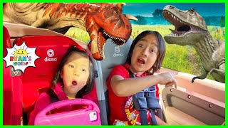 Ryans TREX Dinosaur In Real Life Drive Thru Adventure [upl. by Eecak863]