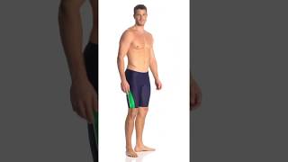 Speedo PowerFLEX Eco Taper Splice Mens Jammer Swimsuit  SwimOutletcom [upl. by Thornton]