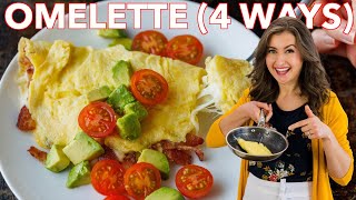 Easy Omelette Recipe 4 Ways [upl. by Critta]