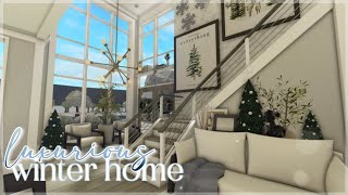 Bloxburg  Luxurious Winter Family Home  Roblox  House Build [upl. by Masterson]