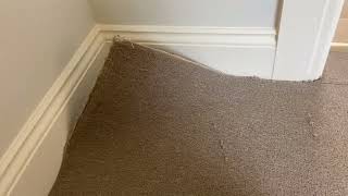 Badly installed carpets need repairing to sell brand new house [upl. by Ok632]