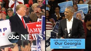 Trump and Obama make final push before midterm elections [upl. by Herod880]