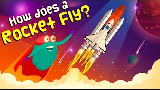 How Does A ROCKET FLY  How Do Rockets Work  ROCKET LAUNCH  The Dr Binocs Show  Peekaboo Kidz [upl. by Houlberg]