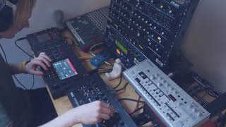 Acid live session in my home studio  MPC TB03 Minilogue Peak Kaosspad [upl. by Akemat]