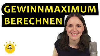 Gewinnmaximum berechnen Monopol – Wirtschaftsmathematik Gewinnfunktion aufstellen [upl. by Sivehc583]