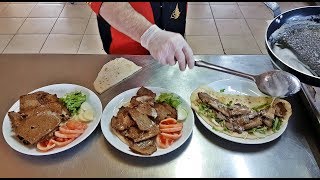 Turkish Doner Kebap Homemade Minced Meat Baking And Lavash Bread Pan Recipe [upl. by Laon]