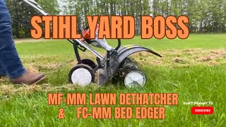 DETHATCH amp EDGE Your Lawn with ONE TOOL  The Stihl Yard Boss [upl. by Naj]