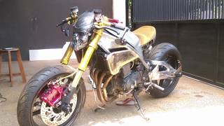 1997 Suzuki 400 BanditPredator Cafe Racer Part 1 [upl. by Anahc]