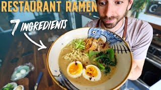 7 Ingredient Restaurant Style Ramen Amazing Recipe [upl. by Pomcroy380]