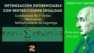 Optimización Diferenciable con Restricciones de Igualdad I [upl. by Kancler]