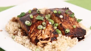 Teriyaki Salmon Recipe  Laura Vitale  Laura in the Kitchen Episode 711 [upl. by Suirradal]