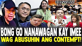 NAGSALITA NASEN BONG GO PAOLO DUTERTE MAY PANAWAGAN KAY IMEE AT SA KAMARA WAG ABUSUHIN ANG CONTEMPT [upl. by Ciryl116]