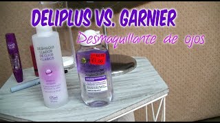 Desmaquillante de Ojos GARNIER vs DELIPLUS [upl. by Ahseital]