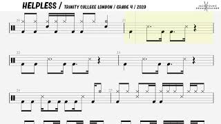 Helpless  Trinity Drums 2020 Grade 4 [upl. by Eiveneg]