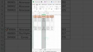 Excelde Yeni Satır veya Sütun Ekleme Kısayolu shorts excel exceltricks [upl. by Feledy]