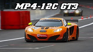 McLaren MP412C GT3  flybys flames and pitsstop action [upl. by Ellednahs687]