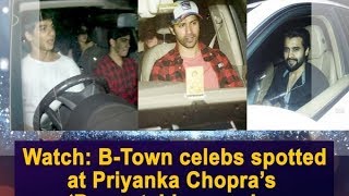 Watch BTown celebs spotted at Priyanka Chopra’s ‘Baywatch’ screening  Bollywood News [upl. by Marguerita]