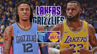 LAKERS vs GRIZZLIES  NBA 2K25 PS5 [upl. by Rawna]