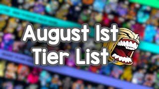 YBA August 1st Tier List [upl. by Rhines467]