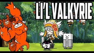 Lil Valkirya Vs Red Bear  The Battle Cats Cap138  ZeroTG [upl. by Zelten]