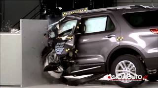 Crash test IIHS Small overlap  Ford Explorer [upl. by Lenka54]