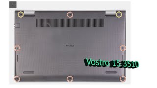 Dell Vostro 15 3510  Disassembly and fan cleaning  Laptop repair [upl. by Eirrehc]