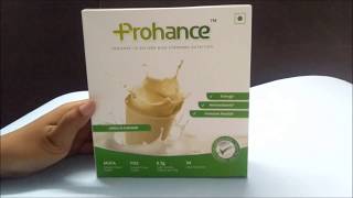 Hindi Review of Prohance Vanilla Powder  ClickOnCare [upl. by Phonsa]