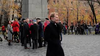 Remembrance Day Ceremonies At Montréal Cenotaph In Place du Canada Monday November 11 2024 RME 1059 [upl. by Quenby]