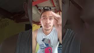 oily skin test 😁 foryou funny subscribe relatable trending [upl. by Lemon]