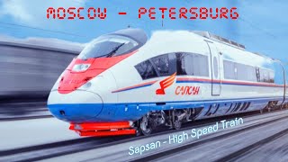 Hızlı tren ile Moskova’dan Petersburg’a nasıl gidilir Sapsan 🚉 [upl. by Ialda735]