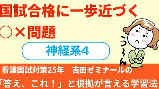 【看護師国家試験】〇×問題―神経系④脳神経の学習法｜人体の構造と機能 [upl. by Dominy]