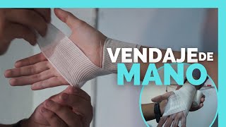 ✅Como HACER un VENDAJE DE MANO  TUTORIAL  ENFERMERIA [upl. by Norrek]