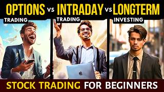 Options Trading VS Intraday VS Swing VS Longterm Investing  Stock Market  Andekha Sach [upl. by Ellevehs]