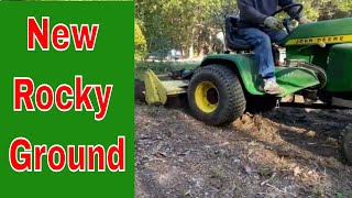 JD 400 rototiller in action How to rototill your garden breaking new ground [upl. by Duster]