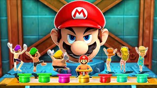 Mario Party The Top 100  All Characters Play Cagein Cookin  Bowsers Big Blast [upl. by Dowd293]