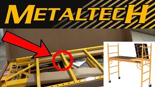 Metaltech Safeclimb Scaffold review Baker Style 6 ft Scaffold review 1100 lbs Scaffold Capacity [upl. by Rutan644]