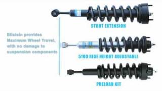 BILSTEIN Shock Shop  Differences between 5100 Series Ride Height Adjustable amp Spacer Kit [upl. by Argus]