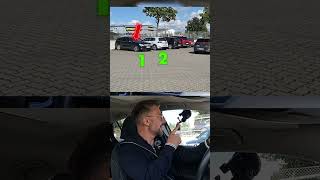 RÜCKWÄRTS LINKS in eine PARKBOX✅ l Teil 1 shorts führerschein fahrschule fahrprüfung dashcam [upl. by Selym]